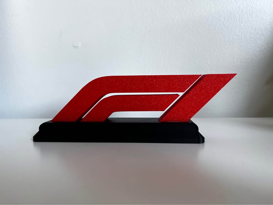 F1 decorative standing logo