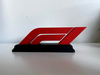 F1 decorative standing logo