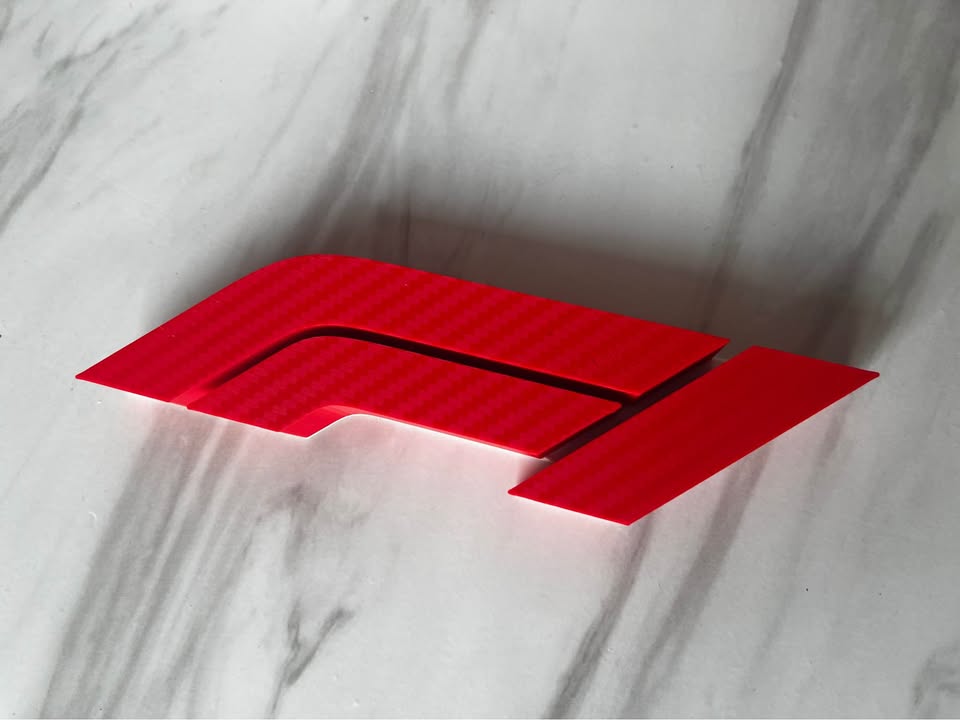 F1 Logo carbon fiber